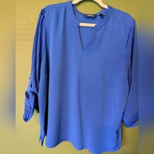 Women's Blue Blouse Lands End Plus Size